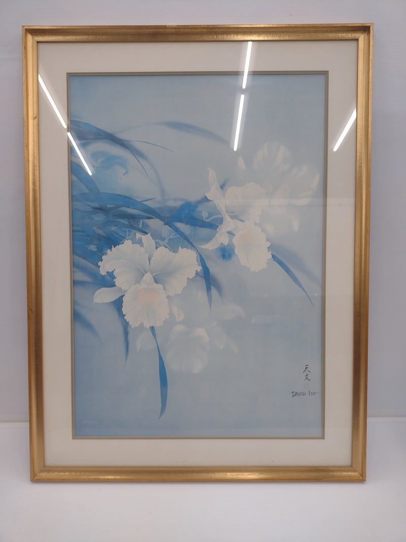 Painting of flowers by David Lee: 37"(H) x 28"(W)