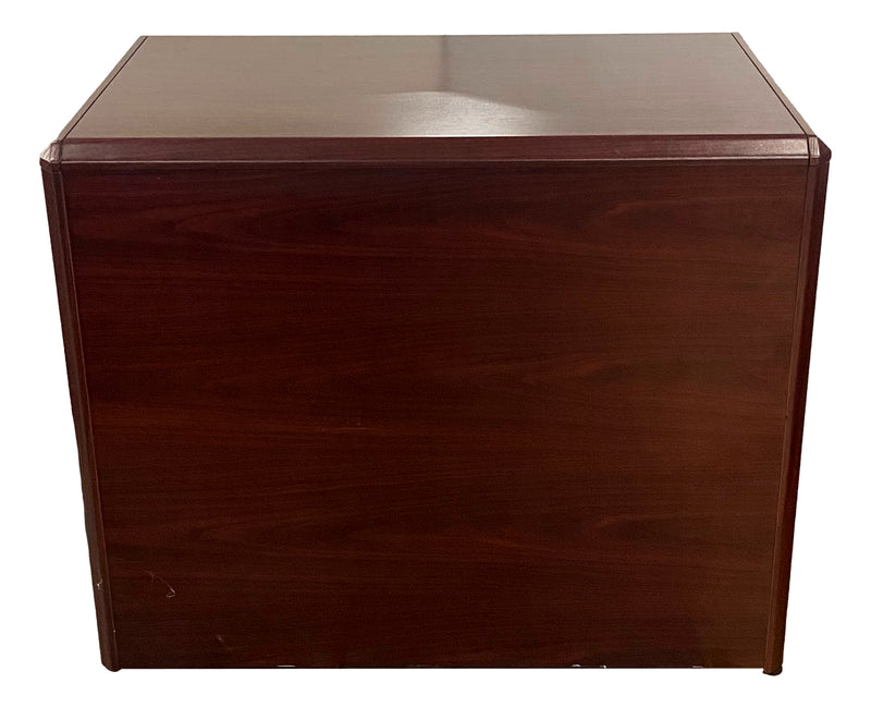 Pre-Owned 2-Drawer Mahogany Lateral File Cabinet