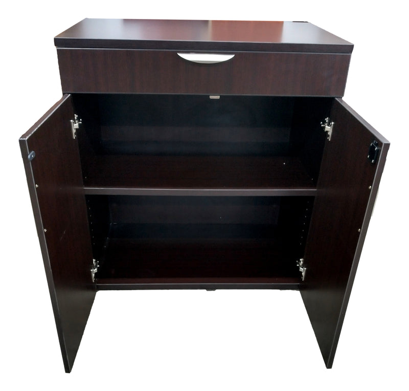 Office Source 2-Door Buffet Credenza with Top Drawer & Doors in 8 Finishes