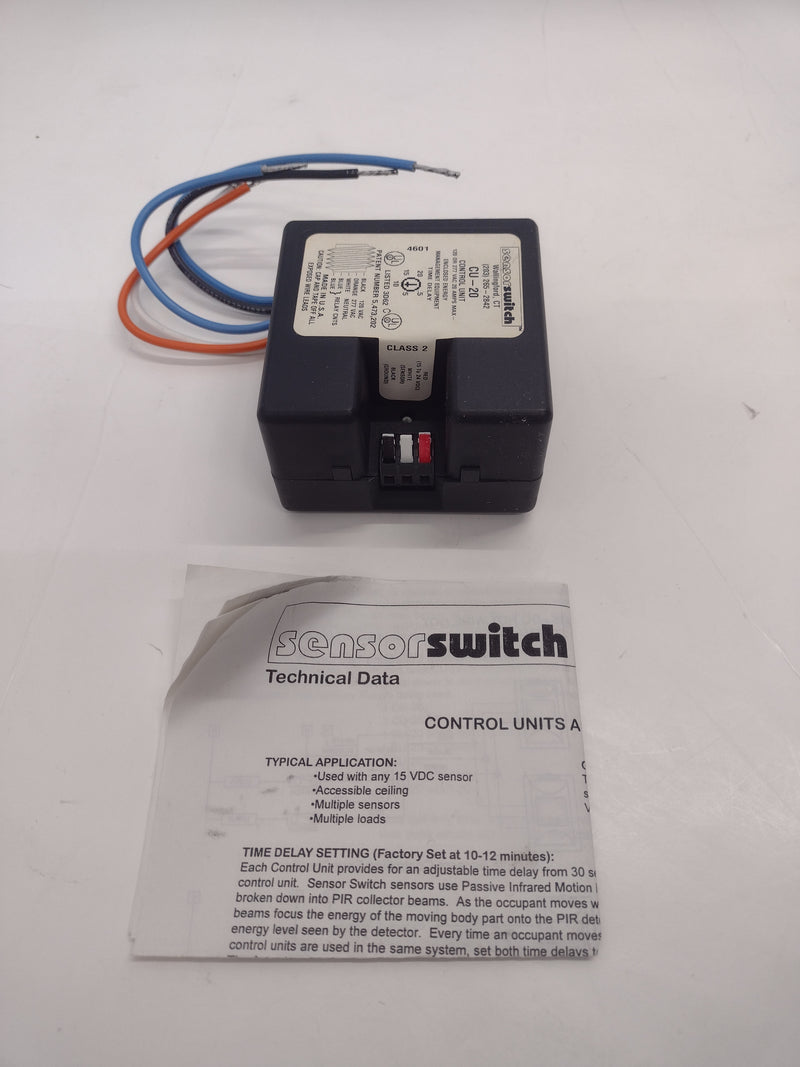 Sensorswitch CU-20 120/277 VAC 20 A Control Unit for VDC Sensors - NEW
