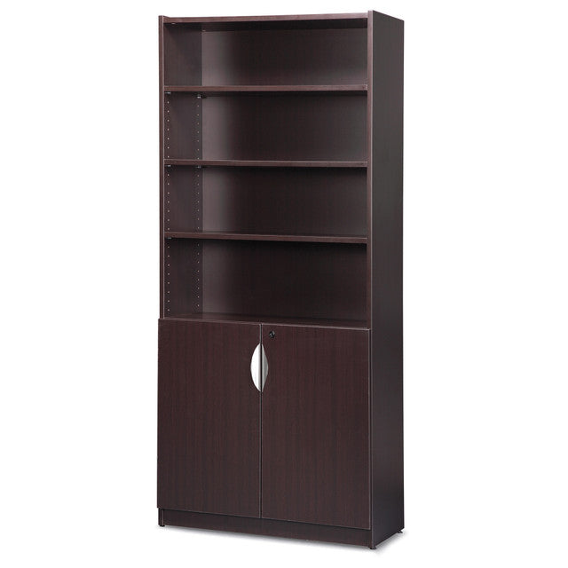 OfficeSource Bookcase: 3 Sizes, 8 Finishes, Optional Doors