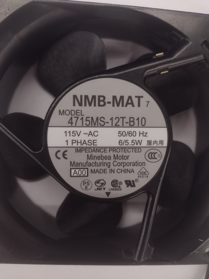 Minebea NMB-MAT 4715MS-12T-B10-A00 Axial Server Fan 115VAC 60Hz 1 phase 6W 1450 rpm