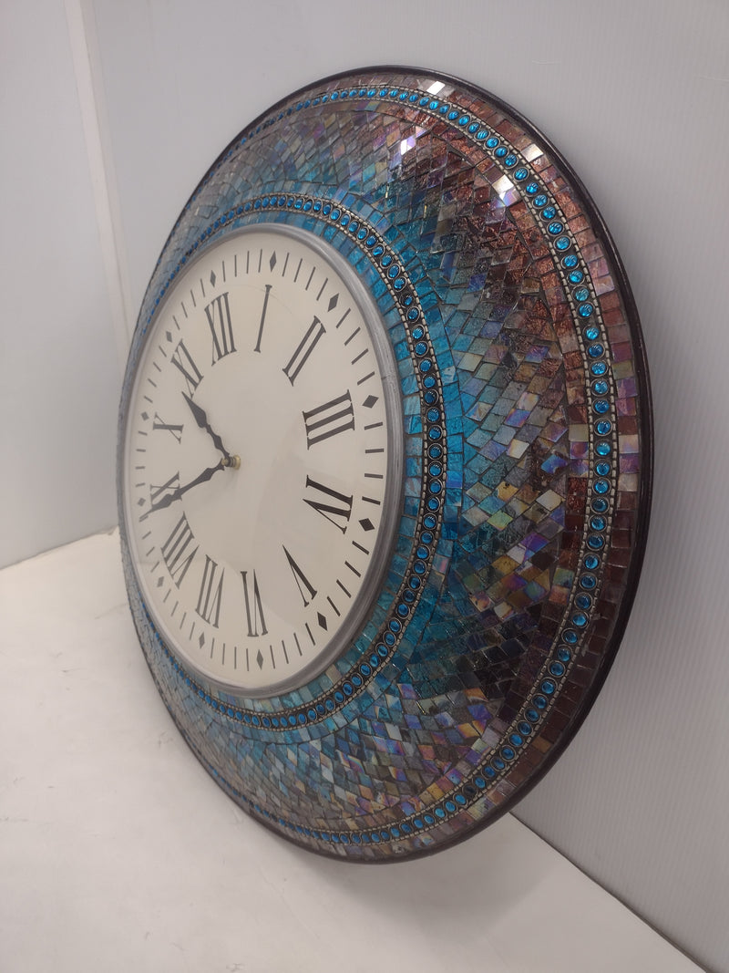 Pier1 Imports 24" Midnight Mosaic Wall Clock