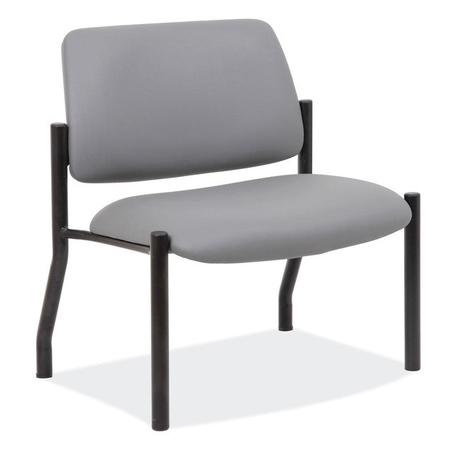 OfficeSource Big & Tall Armless Guest Chair w/Black Frame- 500 LBS Weight Capacity