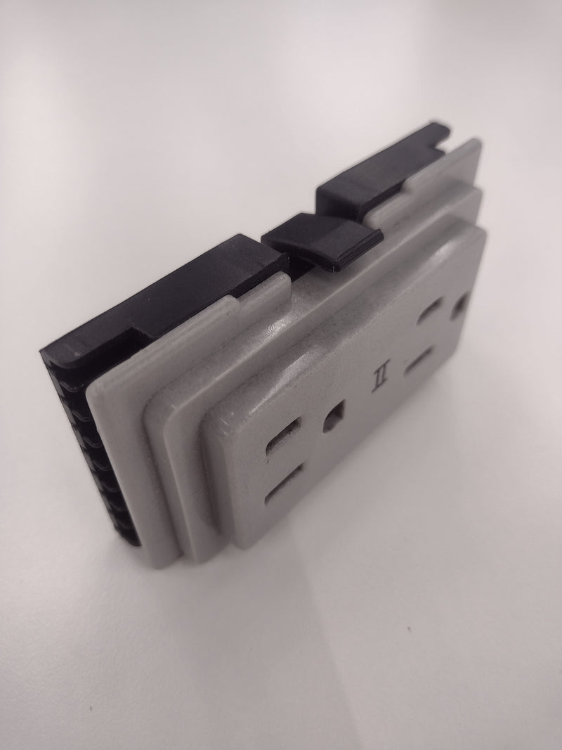 Trendway PD2 3322713R Duplex Receptacle Outlet for SMS-Series Cubicle Panels