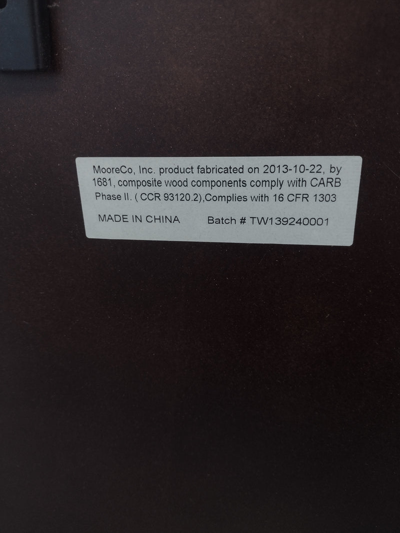 MooreCo 40(W)" x 30(H)" Dry Erase White Board w/sliding "bread box" doors + key