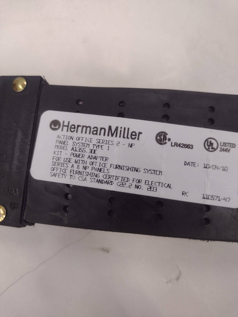 Herman Miller 30" A1355.30E Base Power Adapter "power kit" for Cubicles