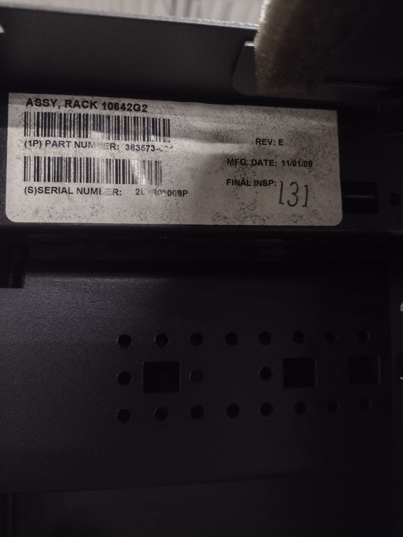 HP 10642G2 42U Server Rack 19" wide rackmount (Includes rails and 2 APC PDUs!)
