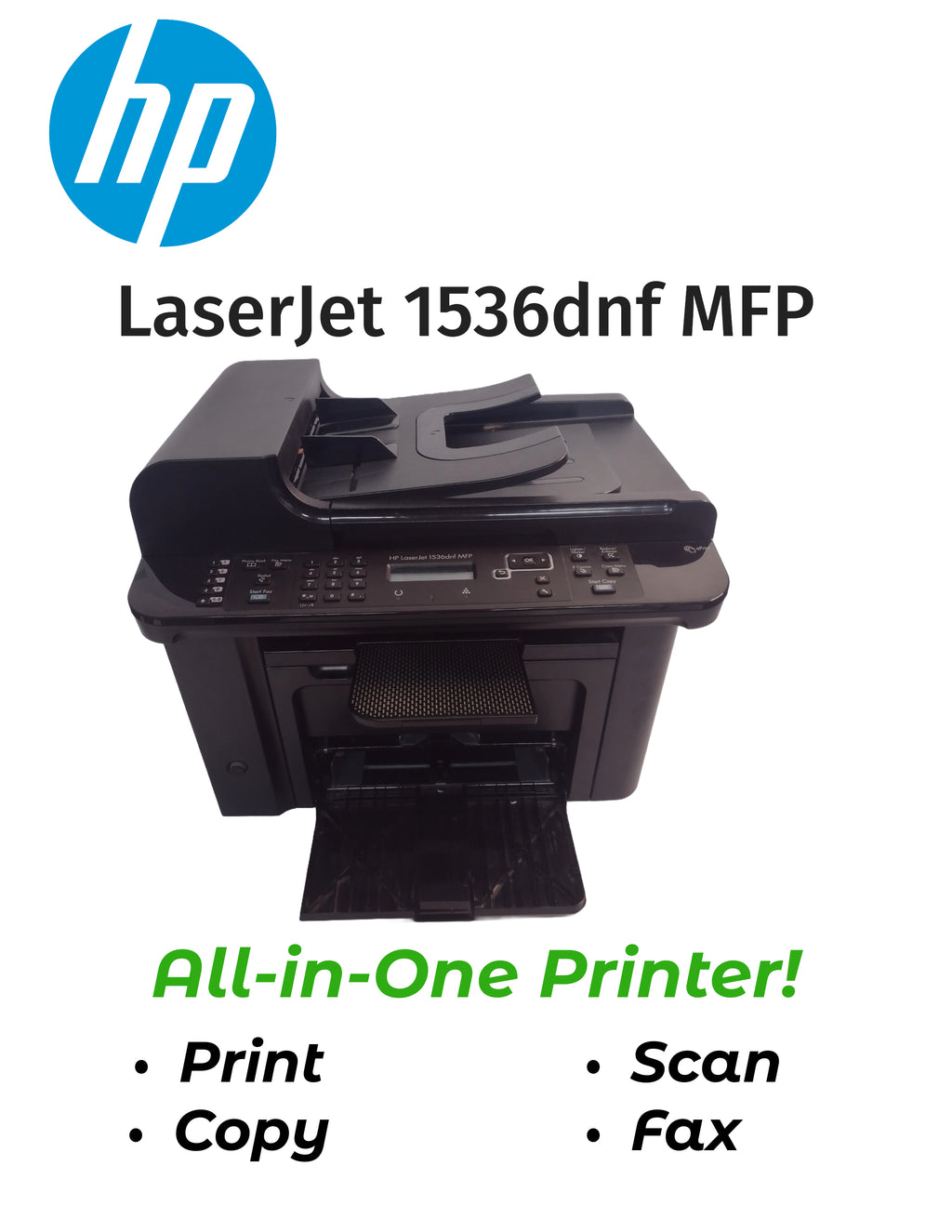 HP LaserJet 1536dnf MFP All-in-One Printer (print, copy, scan, fax), 22K pages!