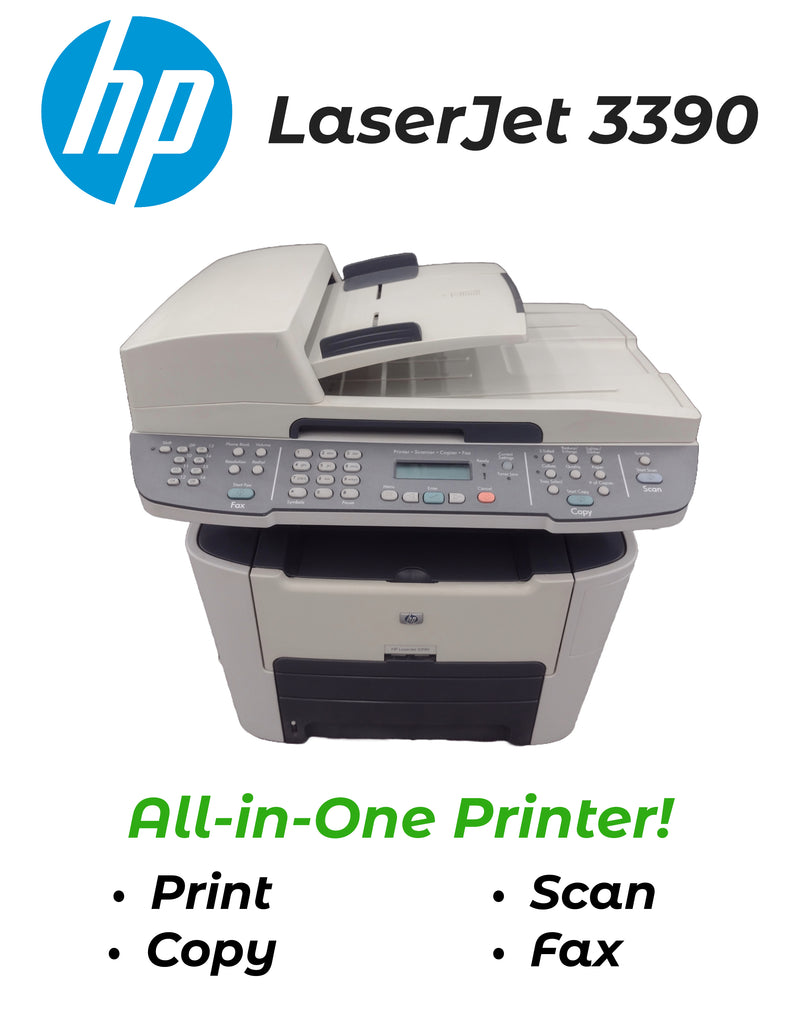 HP LaserJet 3390 All-in-One Printer (print, copy, scan, fax), 9K pages!