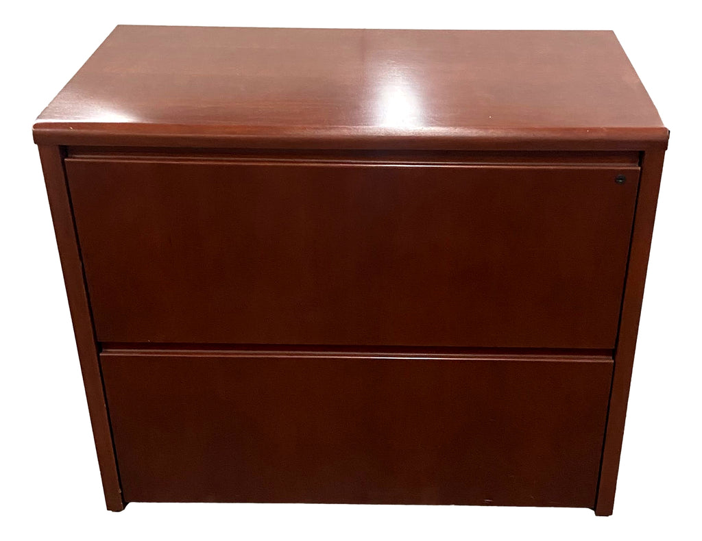 Pre-Owned Cherry 2-Drawer Lateral File Cabinet