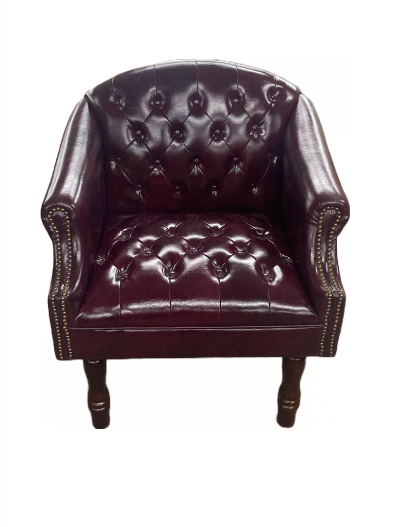 New, Traditional, Button Tufted, Club Chair