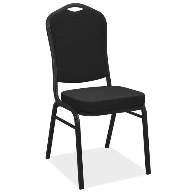 OfficeSource Reese Collection High Back Stacker Banquet Chair w/Black Stipple Steel Frame