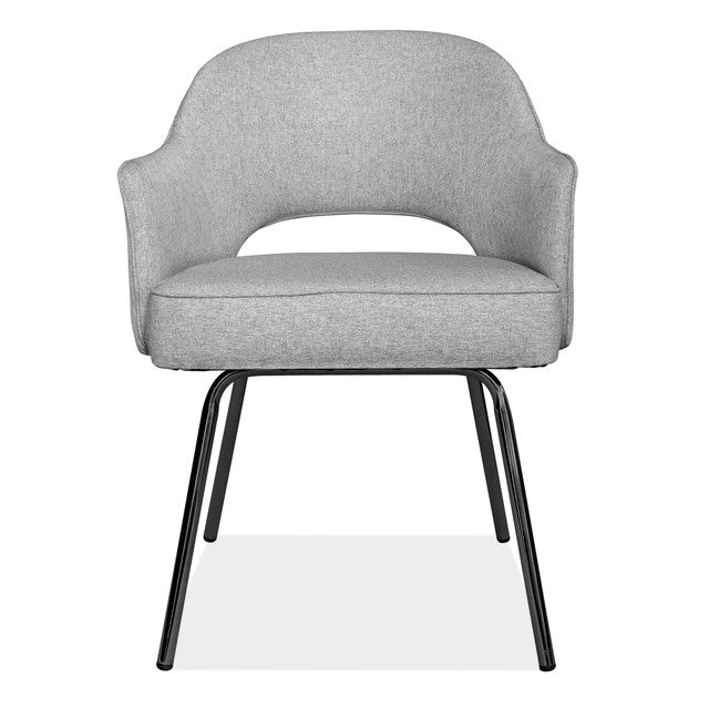 OfficeSource Kinsley Collection Modern Guest Chair w/Black Metal Legs