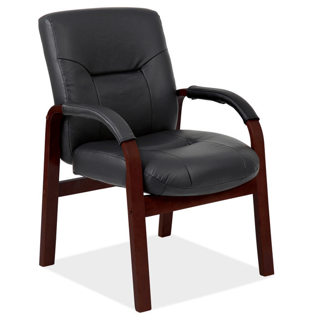 OfficeSource Spencer Collection Guest Chair w/Mahogany Frame