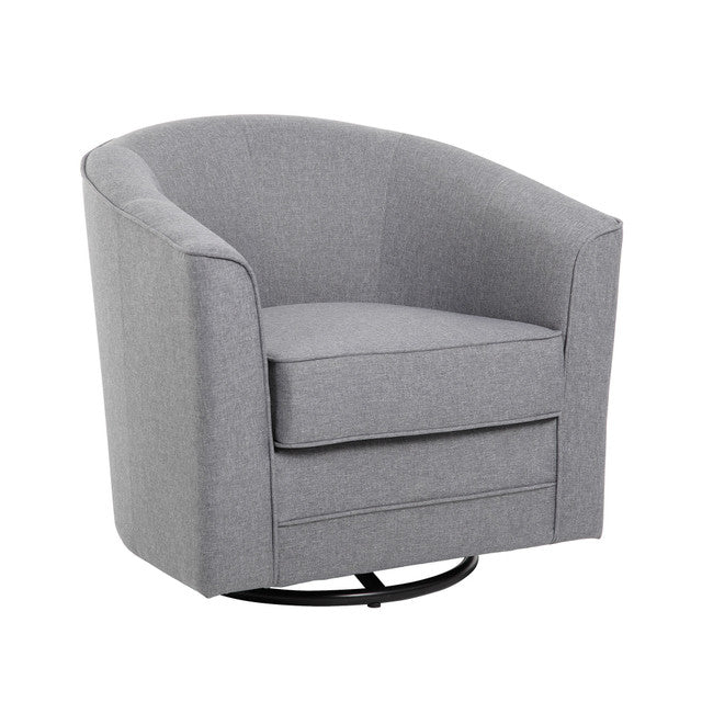 OfficeSource Round Collection Swivel Club Chair