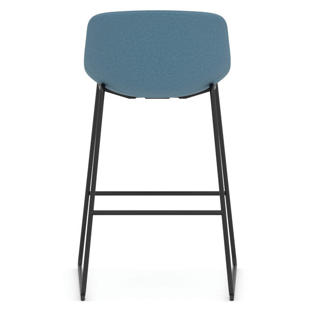 OfficeSource Willow Collection Café Height Bistro Stool w/Black Steel Base