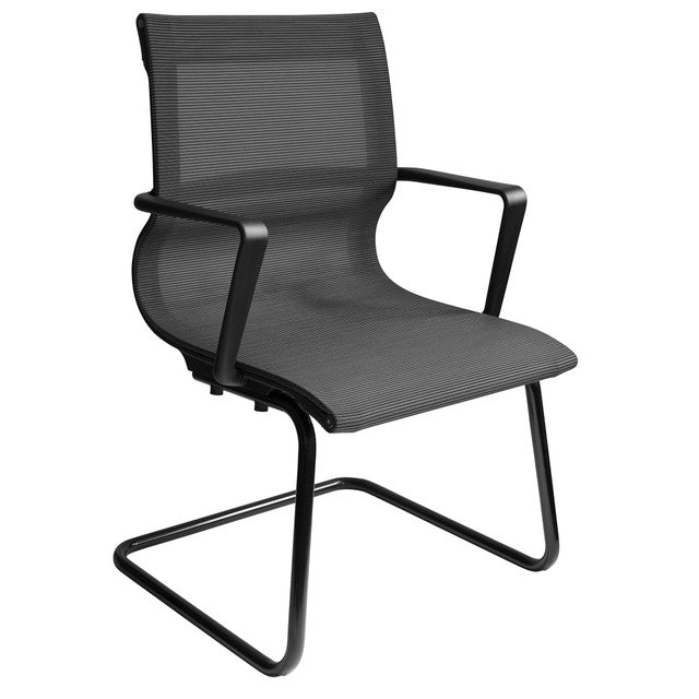 OfficeSource Franklin Collection Mesh Guest Chair w/Chrome Frame