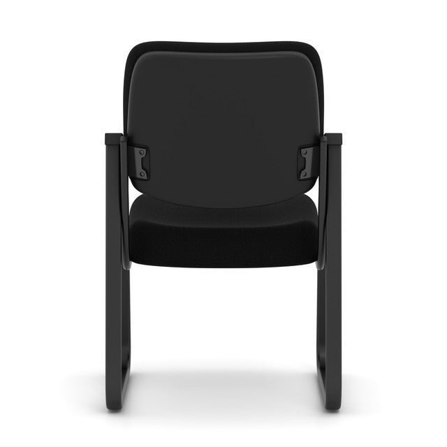 OfficeSource Value Collection, Black, Sled Base, Guest Chair, in 3 Fabrics