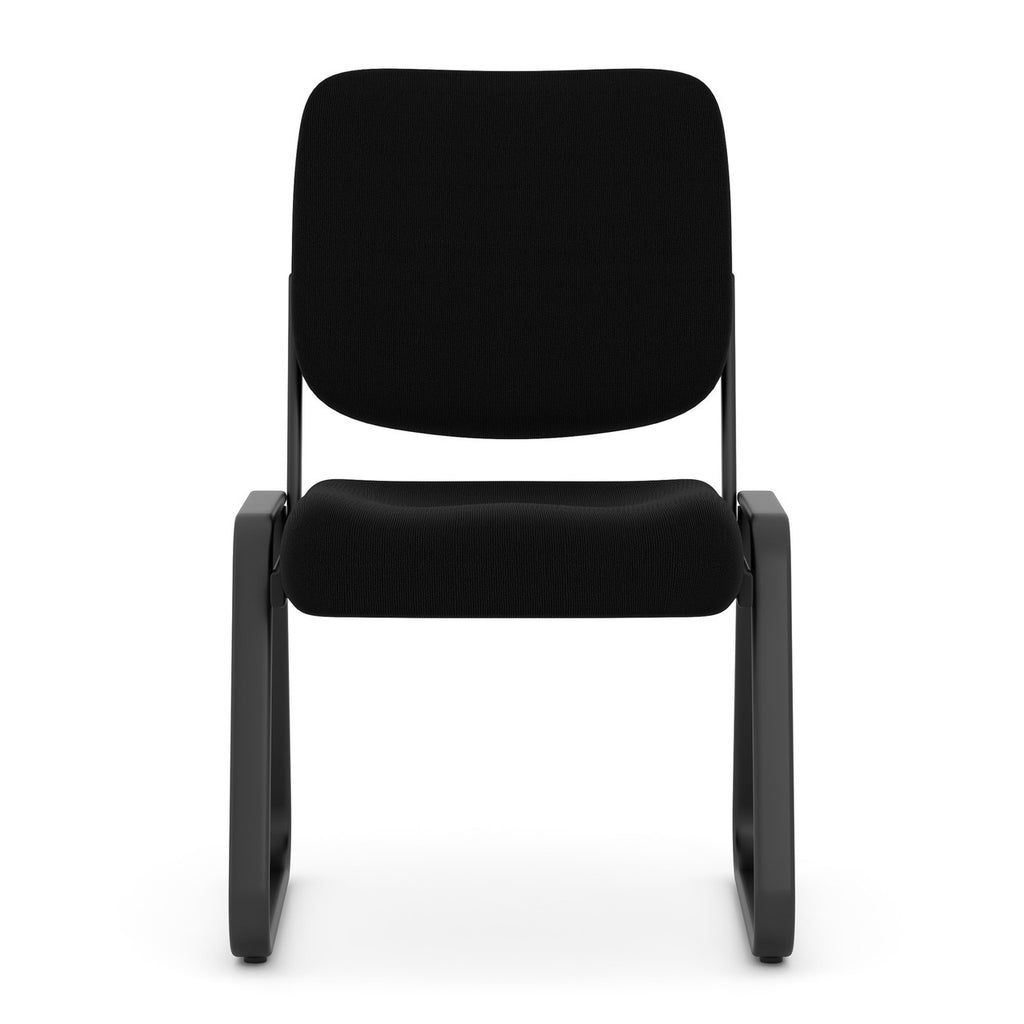 OfficeSource Value Collection Armless, Sled Base Fabric Guest Chair w/Black Frame