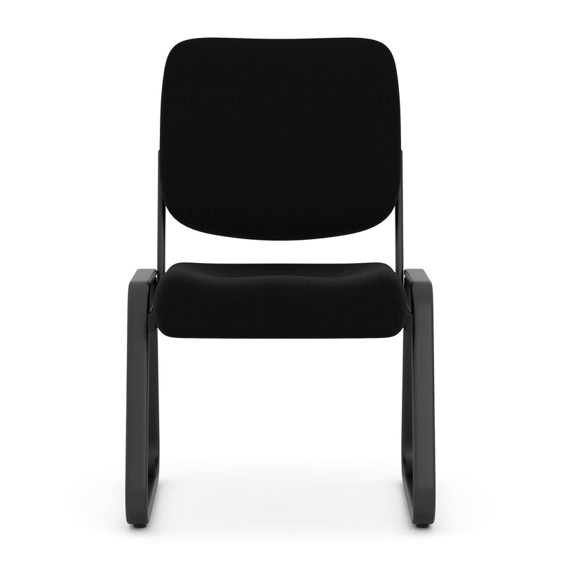 OfficeSource Value Collection Armless, Sled Base Fabric Guest Chair w/Black Frame