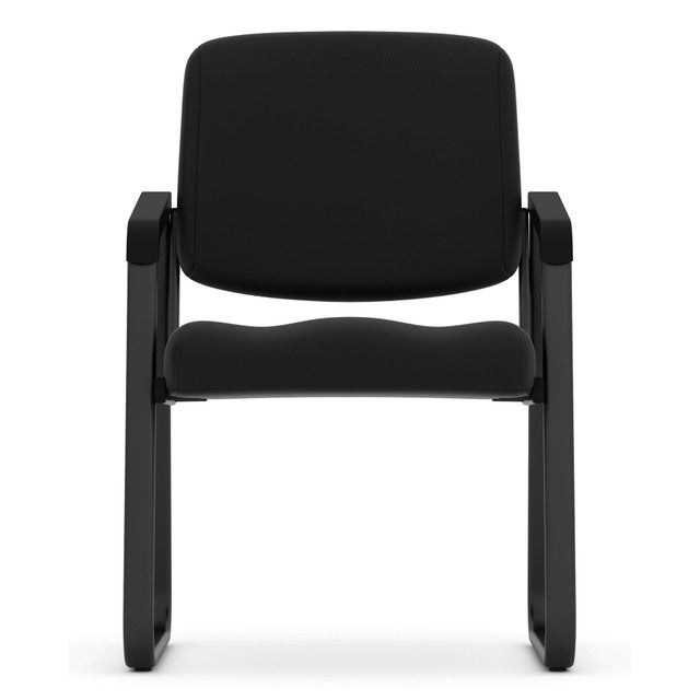 OfficeSource Value Collection Sled Base Vinyl Guest Chair w/Black Frame