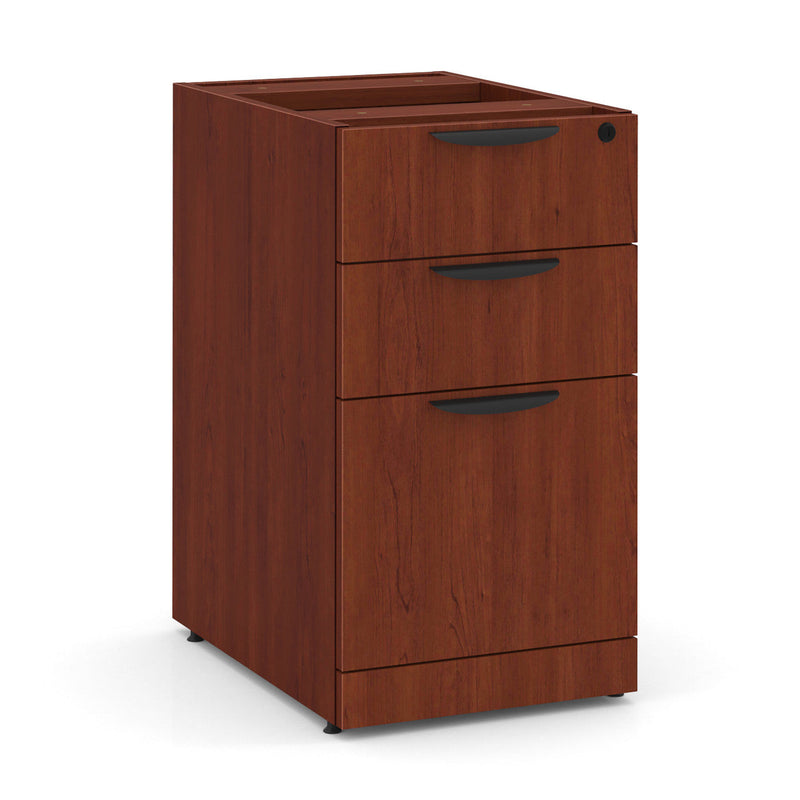 66" or 71" OfficeSource Single Pedestal Bowfront Desk with 4 Drawers in 8 Finishes