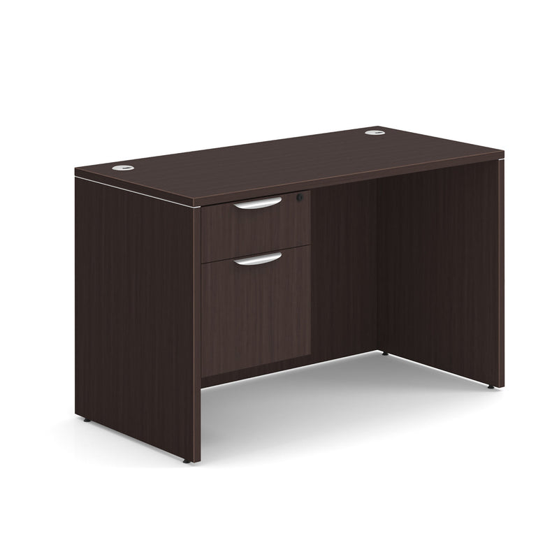 24x48 Desk with 2 Drawers in 8 Finishes with Optional Keyboard Tray or Center Drawer