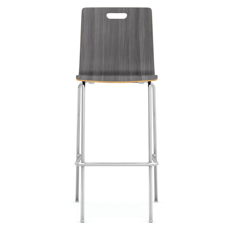 Bleecker Street Café Height Stools, Low & High Back in 4 Finishes