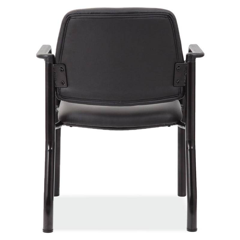 OfficeSource Big & Tall Guest Chair w/Arms & Black Frame- 300 LBS Weight Capacity