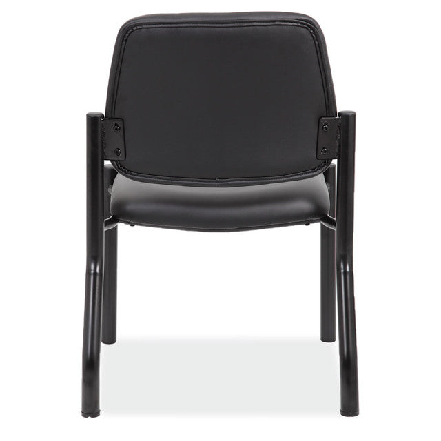 OfficeSource Big & Tall Armless Guest Chair w/Black Frame- 400 LBS Weight Capacity