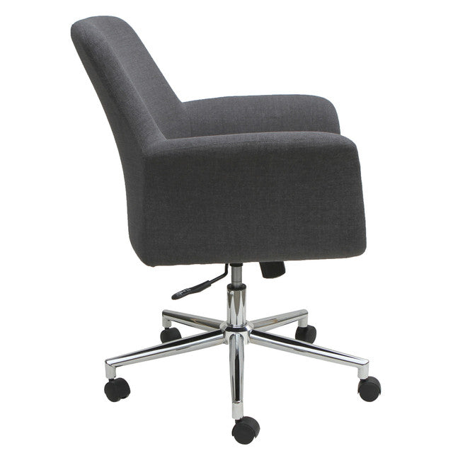 OfficeSource Bolster Collection Mid Back Swivel Chair w/5 Star Chrome Base