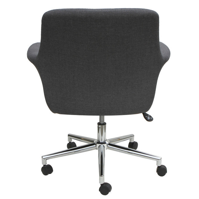 OfficeSource Bolster Collection Mid Back Swivel Chair w/5 Star Chrome Base