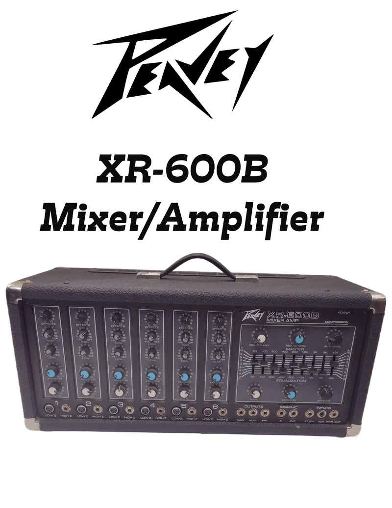 Peavey XR-600B 400BH Series 300W 6-channel Mixer Power Amplifier Equalizer