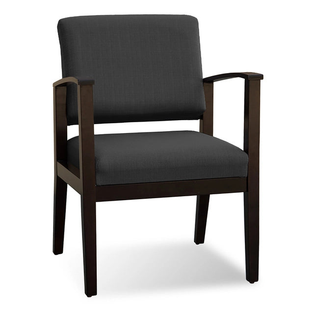Designer Guest Chair Chelsea Collection In Black Bonded Leather