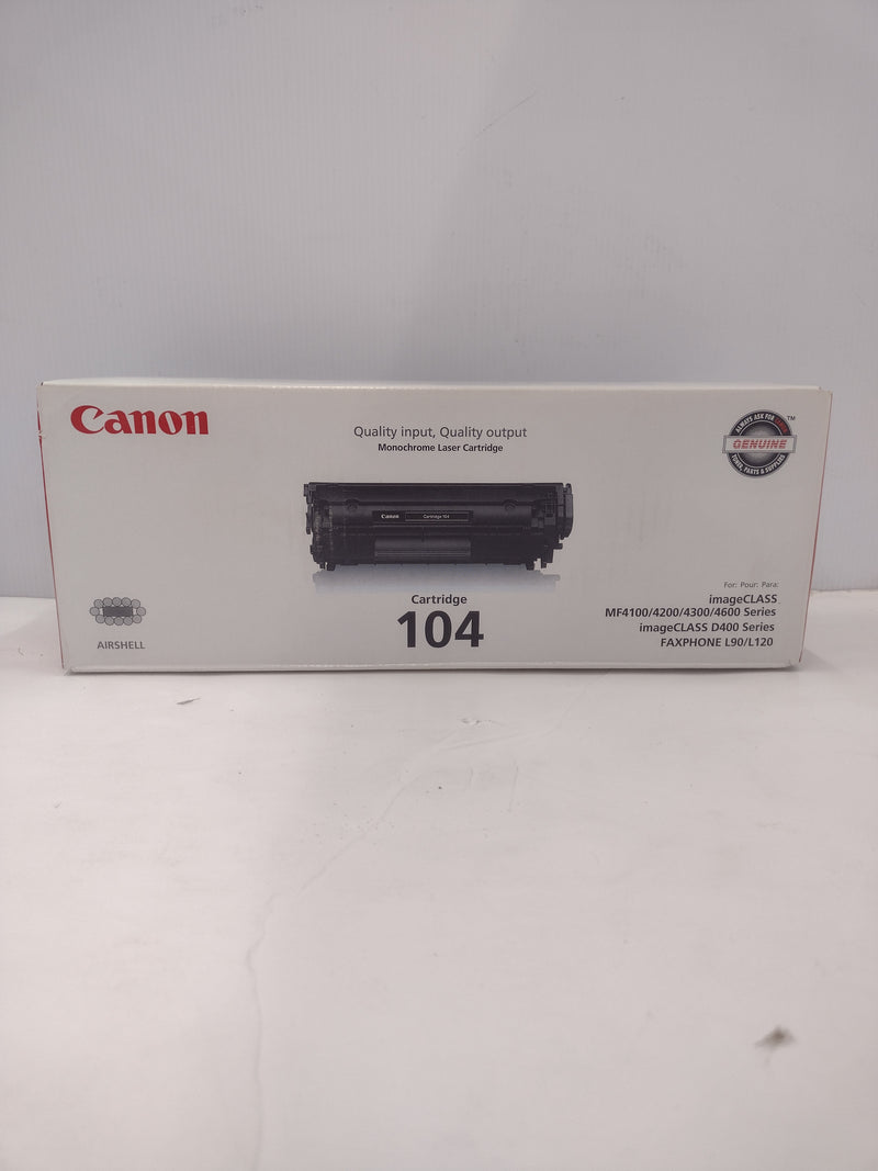 Canon 104 Black Toner Cartridge for Canon imageCLASS Printers and Canon FAXPHONE