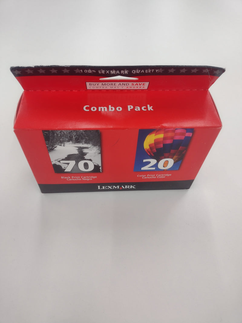 NEW Lexmark Twin-Pack Black (70) and Tri-Color (20) Print Cartridges