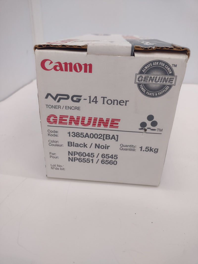Canon Genuine NPG-14 Black Toner (1385A002[BA]) for NP 6045/6545/6551/6560