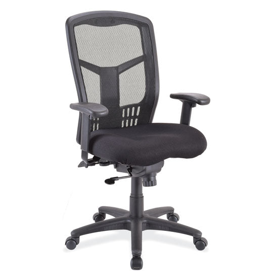Office Source Cool Mesh Collection Synchro, High Back Mesh Chair with Seat Slider and Black Frame