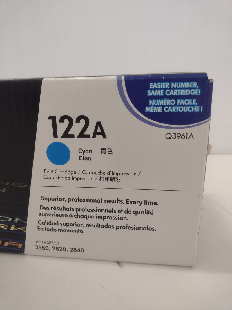 HP LaserJet Q3961A (122A) Cyan Toner Cartridge for HP LaserJet 2550/2820/2840