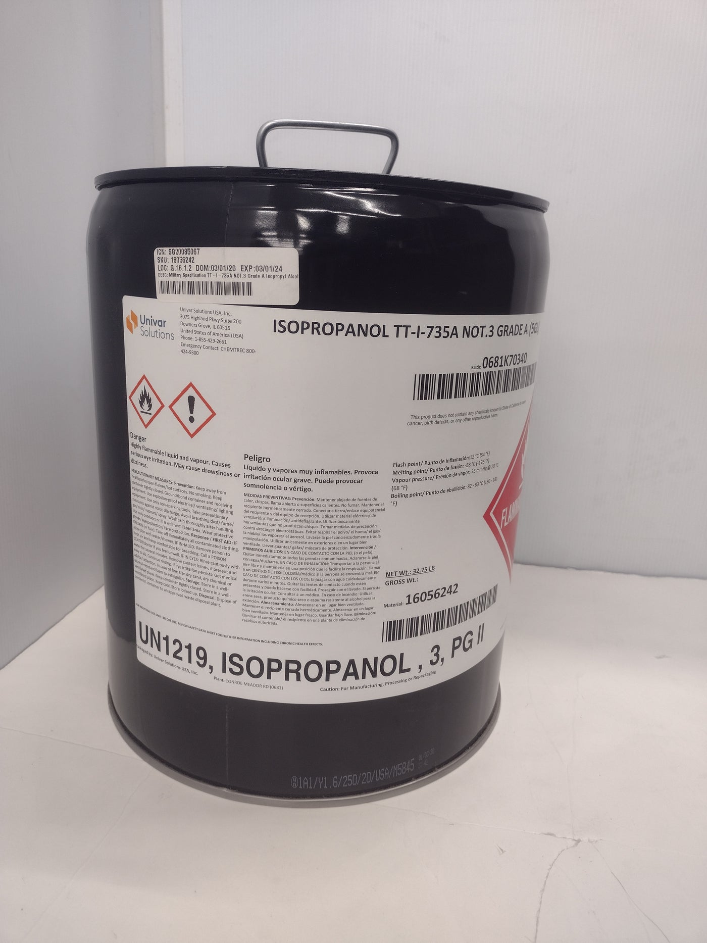 Quality Chemical Company - Isopropyl Alcohol (IPA)