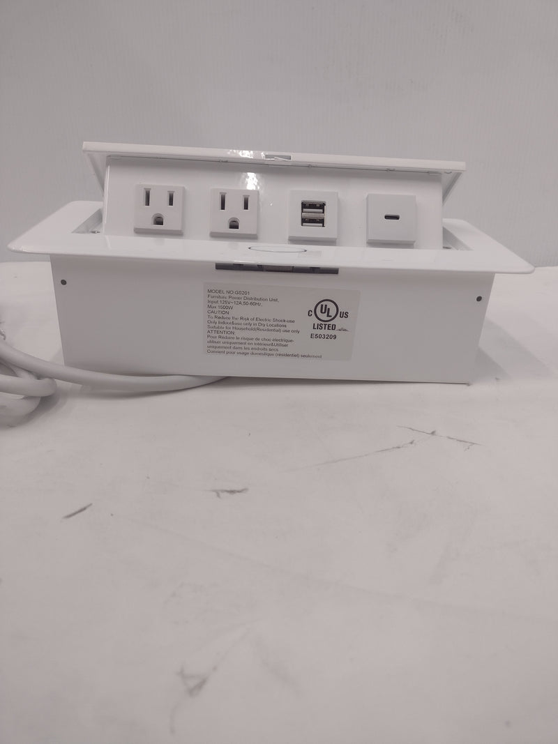 GS201 Pop-up Furniture Power Distribution Unit w/USB-C port - MINT CONDITION