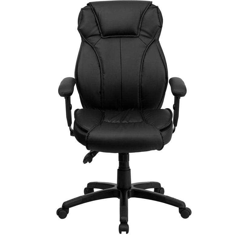 High Back, Black, LeatherSoft, Multi-function Executive Chair