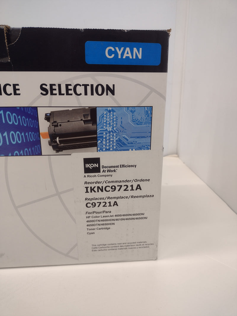 IKON C9721A (641A) Cyan Toner Cartridge for HP 4600 4610 4650 LaserJet Printers