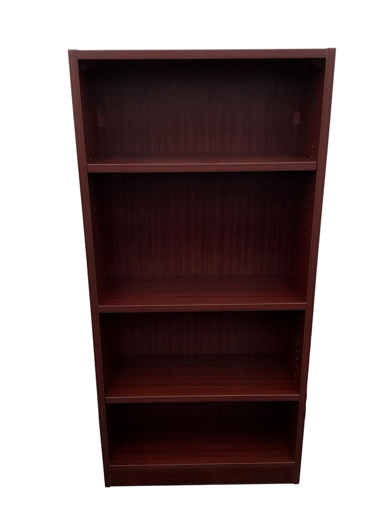 Candex - Mahogany 4 Adjustable Shelves Bookcase - 30"W x 61"H x 12"D