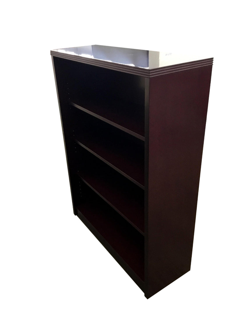 Rudnick Mahogany Veneer Bookcase 3 Shelf - 36"W x 13"D x 48 1/2"H