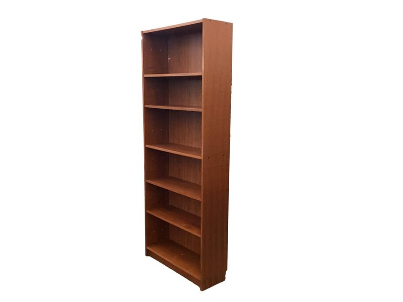 Pre-Owned 6 shelf Red Oak Bookcase