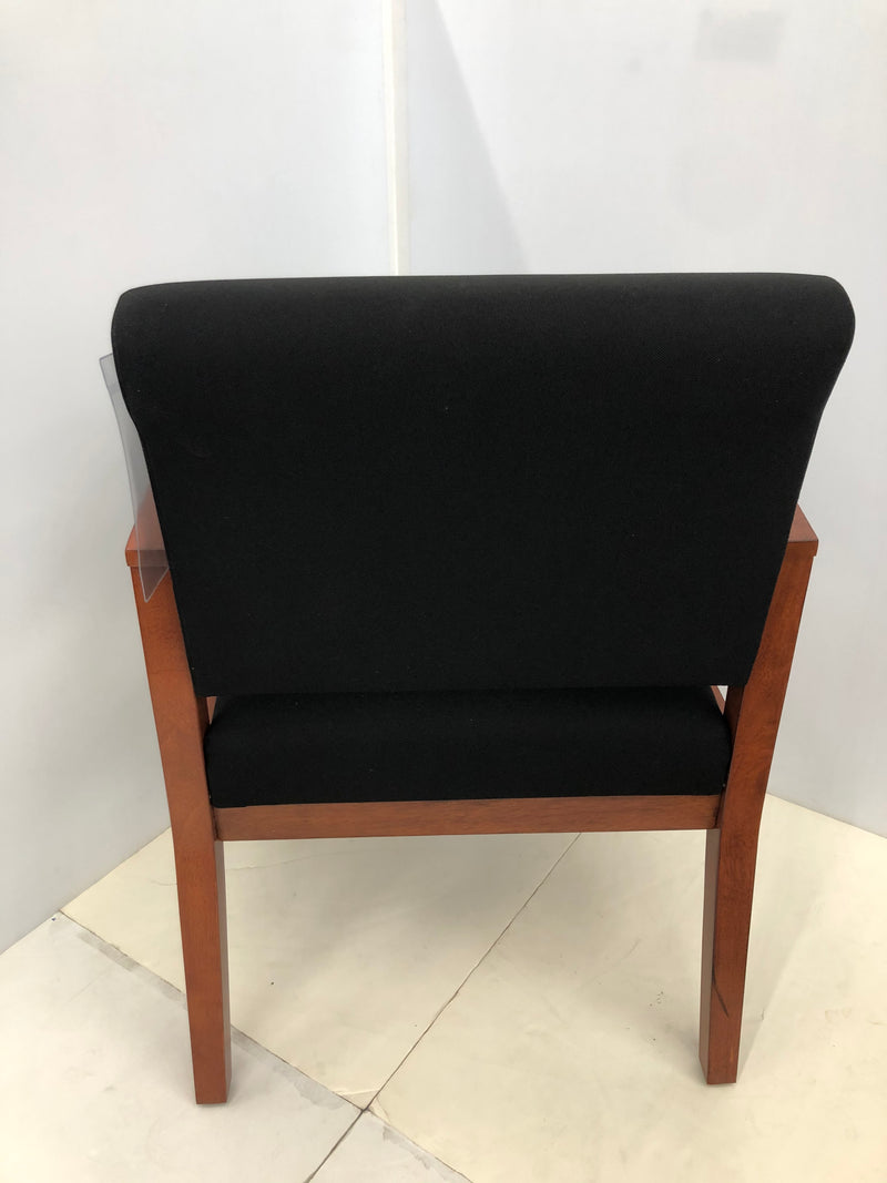 Designer Guest Chair Chelsea Collection In Black Fabric