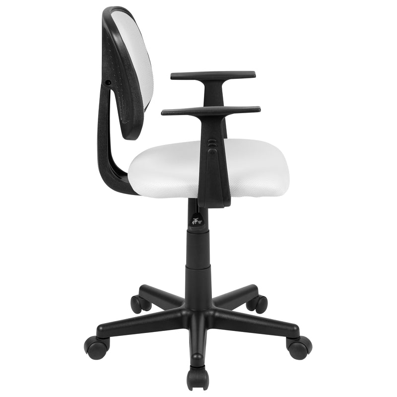 Budget Office Chair with Mesh Back and 250 Lb Capacity in Black, White or Gray