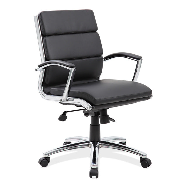 Merak Collection - 3 Colors - Mid Back Conference Chair with Chrome Frame